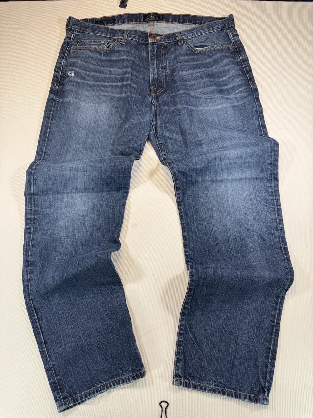 Big Star Mens Voyager Straight Relaxed Fit Blue Denim Jeans 38R Buckle Western